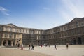 Inside Cour Carre in the Louvre in Paris